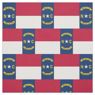 Flagge von North Carolina Stoff
