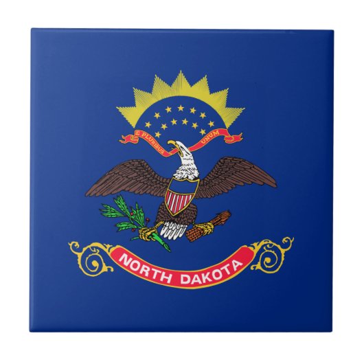 Flagge von North Dakota Fliese (Vorderseite)