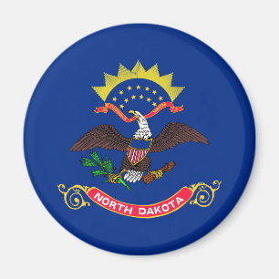 Flagge von North Dakota Magnet