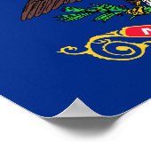 Flagge von North Dakota Poster (Ecke)