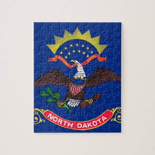 Flagge von North Dakota Puzzle (Vertikal)