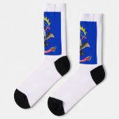 Flagge von North Dakota Socken (Linkes Detail)