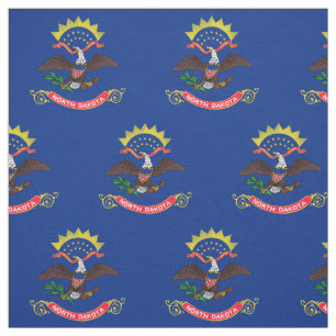 Flagge von North Dakota Stoff