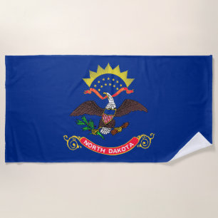 Flagge von North Dakota Strandtuch