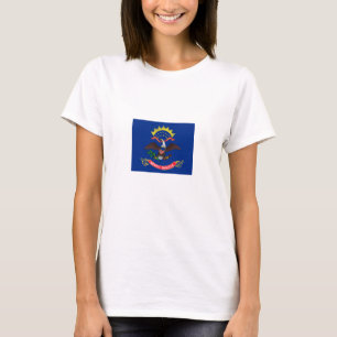 Flagge von North Dakota T-Shirt