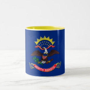 Flagge von North Dakota Zweifarbige Tasse
