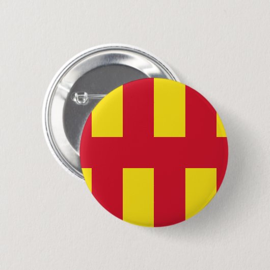 Flagge von Northumberland Button (Vorne & Hinten)