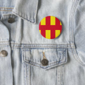 Flagge von Northumberland Button (Beispiel)