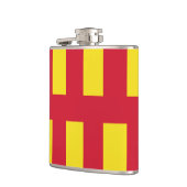 Flagge von Northumberland Flachmann (Links)