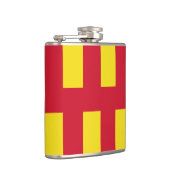 Flagge von Northumberland Flachmann (Rechts)