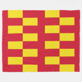Flagge von Northumberland Fleece Blanket (Vorderseite (Horizontal))