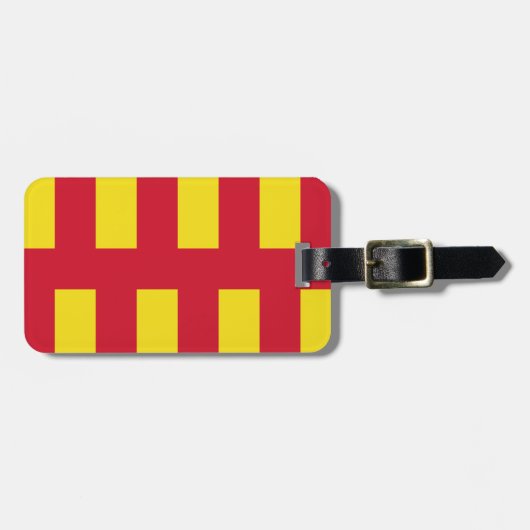 Flagge von Northumberland Gepäckanhänger (Vorderseite horizontal)