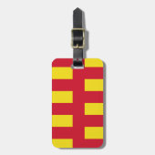 Flagge von Northumberland Gepäckanhänger (Vorderseite vertikal)