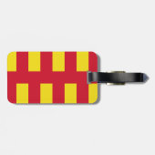 Flagge von Northumberland Gepäckanhänger (Rückseite horizontal)