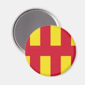 Flagge von Northumberland Magnet (Vorderseite/Rückseite)