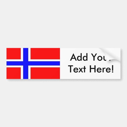 Flagge von Norwegen Autoaufkleber (Vorne)