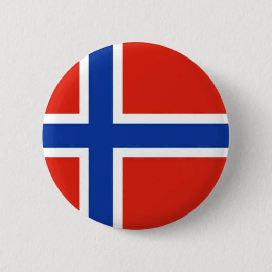Flagge von Norwegen Button (Vorderseite)