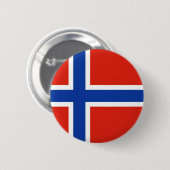Flagge von Norwegen Button (Vorne & Hinten)