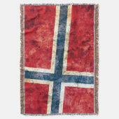 Flagge von Norwegen Decke (Vorderseite Vertikal)