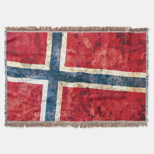 Flagge von Norwegen Decke (Vorderseite)