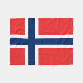 Flagge von Norwegen-Decke Fleecedecke (Vorderseite (Horizontal))