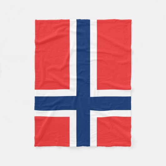 Flagge von Norwegen-Decke Fleecedecke (Vorderseite)