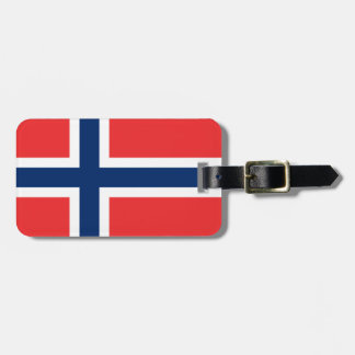 Flagge von Norwegen Gepäckanhänger