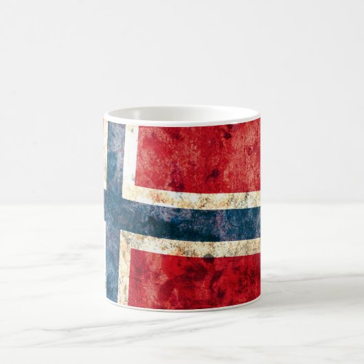 Flagge von Norwegen Kaffeetasse (Mittel)