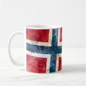 Flagge von Norwegen Kaffeetasse (Links)
