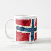 Flagge von Norwegen Kaffeetasse (Links)