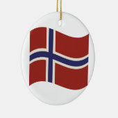 Flagge von Norwegen Keramik Ornament (Rechts)