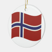 Flagge von Norwegen Keramik Ornament (Links)