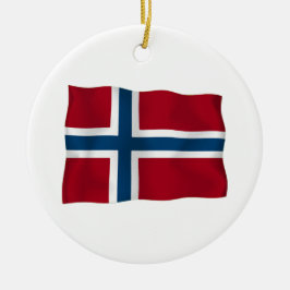 Flagge von Norwegen Keramikornament