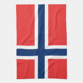 Flagge von Norwegen Küchentuch (Vertikal)