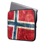 Flagge von Norwegen Laptopschutzhülle (Vorderseite Links)