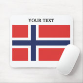 Flagge von Norwegen Mousepad (Mit Mouse)