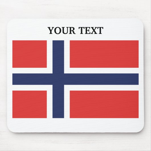 Flagge von Norwegen Mousepad (Vorne)