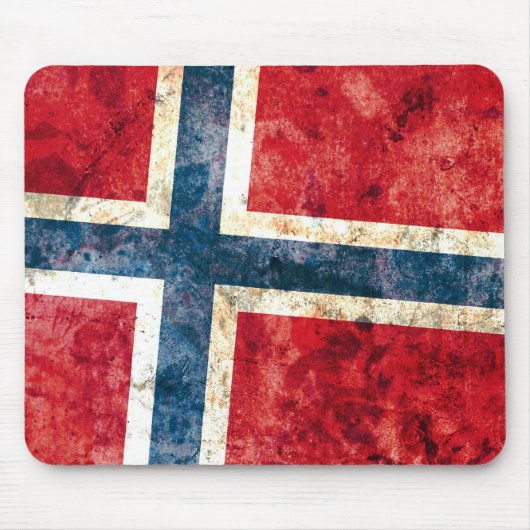 Flagge von Norwegen Mousepad (Vorne)