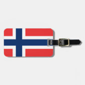 Flagge von Norwegen - Norges flagg - Det norske Gepäckanhänger (Vorderseite horizontal)