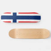 Flagge von Norwegen Skateboard (Horizontal)
