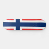 Flagge von Norwegen Skateboard (Horizontal)