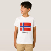 Flagge von Norwegen T-Shirt (Vorne ganz)