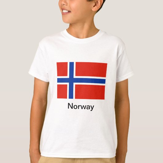 Flagge von Norwegen T-Shirt (Vorderseite)