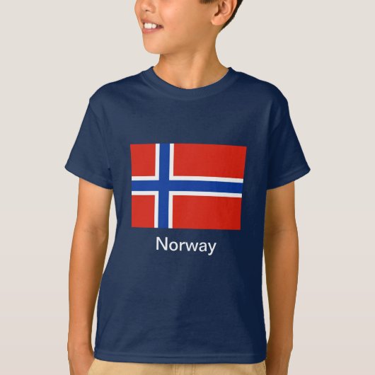 Flagge von Norwegen T-Shirt (Vorderseite)