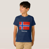 Flagge von Norwegen T-Shirt (Vorne ganz)