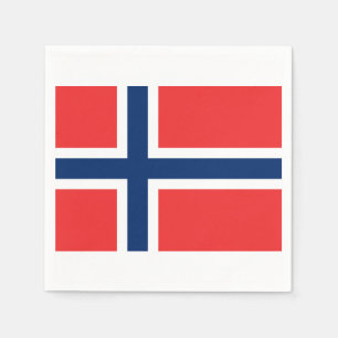 Flagge von Norwegenpapierservietten Serviette