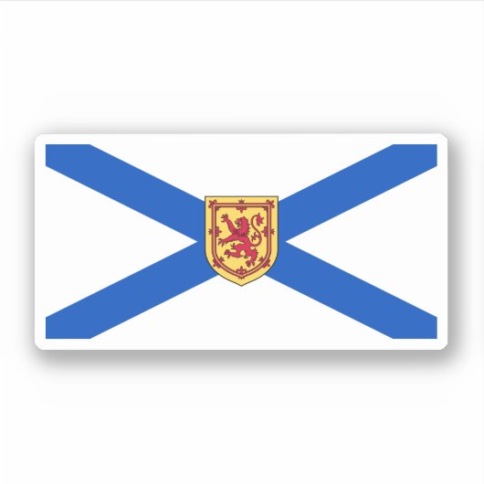 Flagge von Nova Scotia, Kanada Aufkleber (Vorderseite)