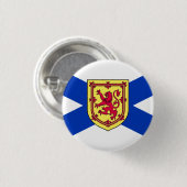 Flagge von Nova Scotia, Kanada Button (Vorne & Hinten)