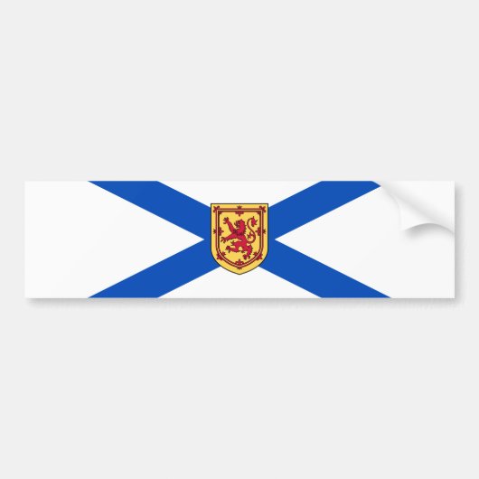 Flagge von Nova Scotia (kanadische Provinz) Autoaufkleber (Vorne)