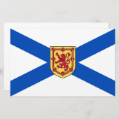 Flagge von Nova Scotia (kanadische Provinz) Briefpapier (Vorne/Hinten)